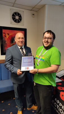 Certificate from the Royal British Legion | Asda Huyton
