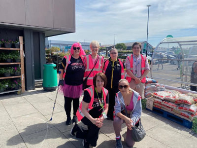 Tickled Pink sponsored walk  | Asda Bury Marketside