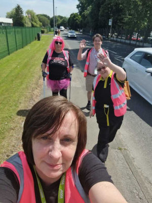 Tickled Pink sponsored walk  | Asda Bury Marketside