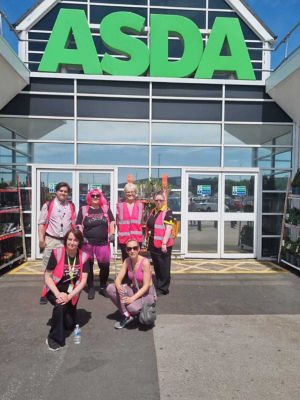 Tickled Pink sponsored walk  | Asda Bury Marketside