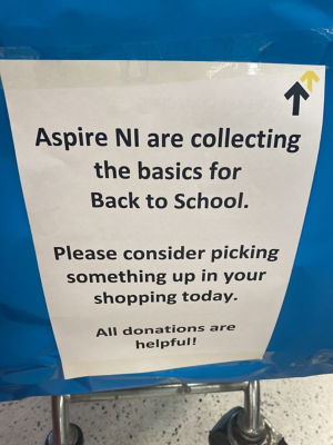 ASPIRE NI donation | Asda Portadown