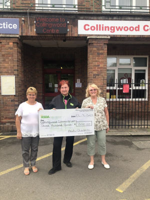 Collingwood Community Centre cheque presentation  | Asda Queslett