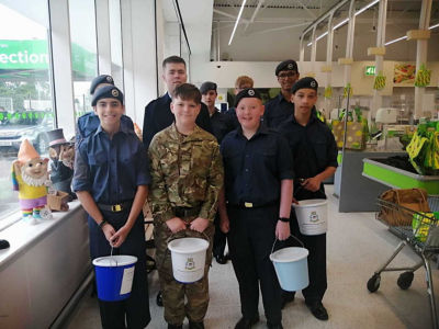 Bag packing with the Air Cadets | Asda Oadby