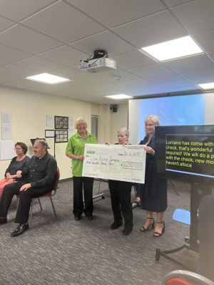 Cheque presentation | Asda Bishopbriggs