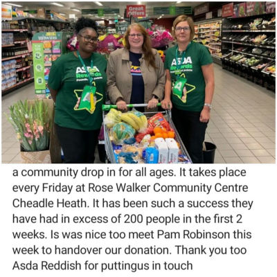 Donation from Asda Stockport Belmont | Asda Reddish