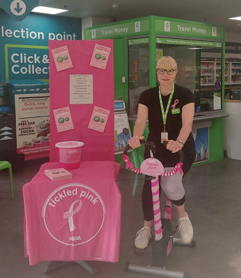 Tickled Pink fundraising challenge  | Asda Colne