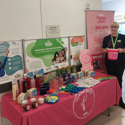 Tickled Pink fundraising challenge  | Asda Colne
