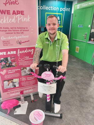 Tickled Pink fundraising challenge  | Asda Colne