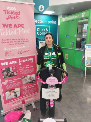 Tickled Pink fundraising challenge  | Asda Colne