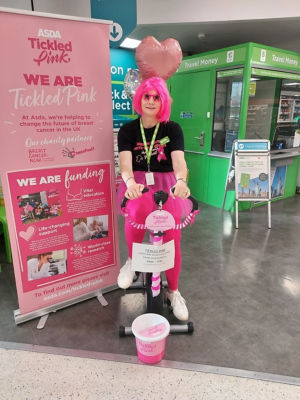 Tickled Pink fundraising challenge  | Asda Colne