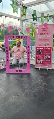 Getting soaked for Tickled Pink | Asda Wolstanton