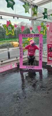 Getting soaked for Tickled Pink | Asda Wolstanton