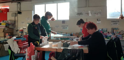 Community champions take part in marathon gift wrapping at Birmingham City Mission  | Asda Small Heath