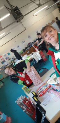Community champions take part in marathon gift wrapping at Birmingham City Mission  | Asda Small Heath