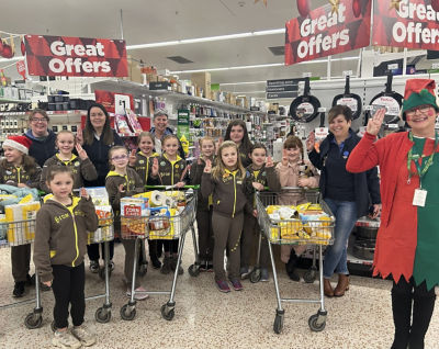 Derryloran Brownies Cookstown help foodbank | Asda Cookstown