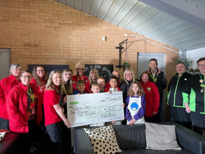 £1,400 Cheque to Cadog's Corner Development Group  | Asda Barry