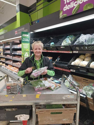 Sharon from Asda Tipton is proud to support our 'brilliant' Tickled Pink campaign