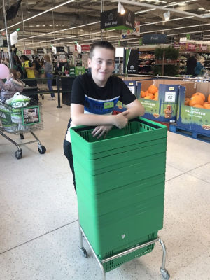 13-year-old Callum helps with Tickled Pink – a campaign so close to his heart
