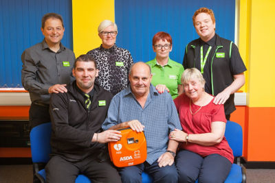 Shopper Steve thanks Asda colleagues for saving his life