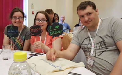 Asda Living Hull colleague Adam Pinder at a Talent Match event