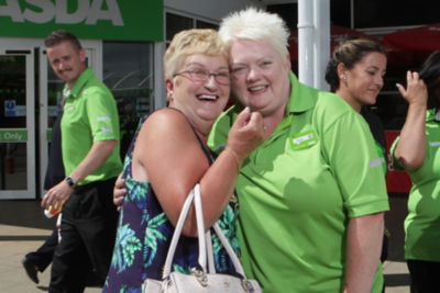 Asda community champions Sheila Palmer and Elaine Livingstone