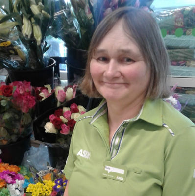 Asda Castlepoint colleague Sheila Day who's worked at the store for 45 years