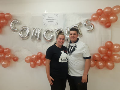Katie Gilbert from Asda Widnes wedding