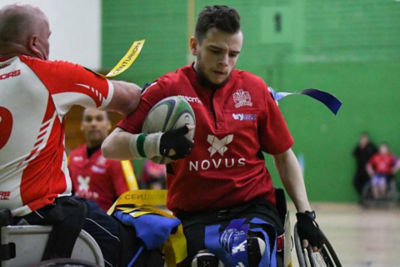 Asda Wrexham colleague Harry Jones plays wheelchair rugby for Wales