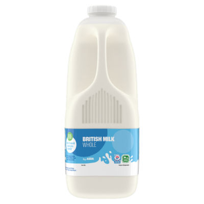 ASDA Whole British Milk 4 Pints