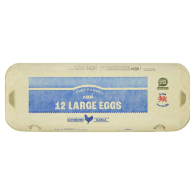 ASDA 12 Free Range Large Eggs