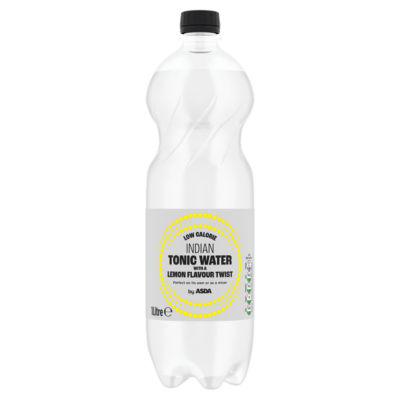 ASDA Indian Tonic Water with a Lemon Flavour Twist 1 Litre