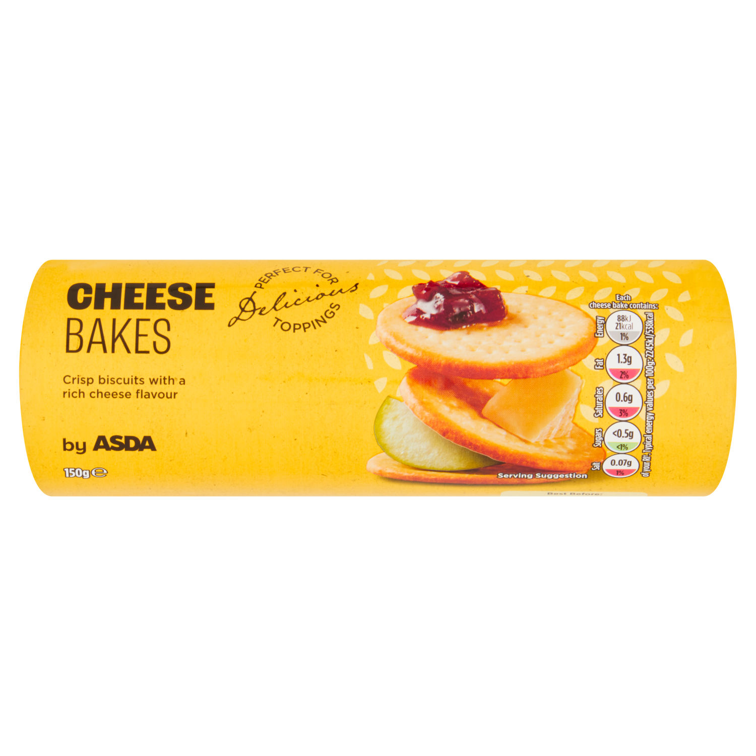 Asda Cheese Bakes Savoury Biscuits 150g