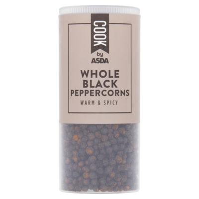 COOK by ASDA Cook Whole Black Peppercorns 106g