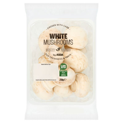 ASDA White Mushrooms 250g