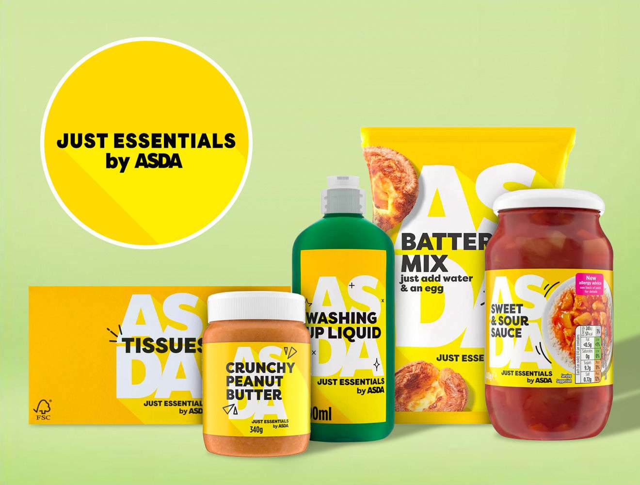 Asda Just Essentails branded products