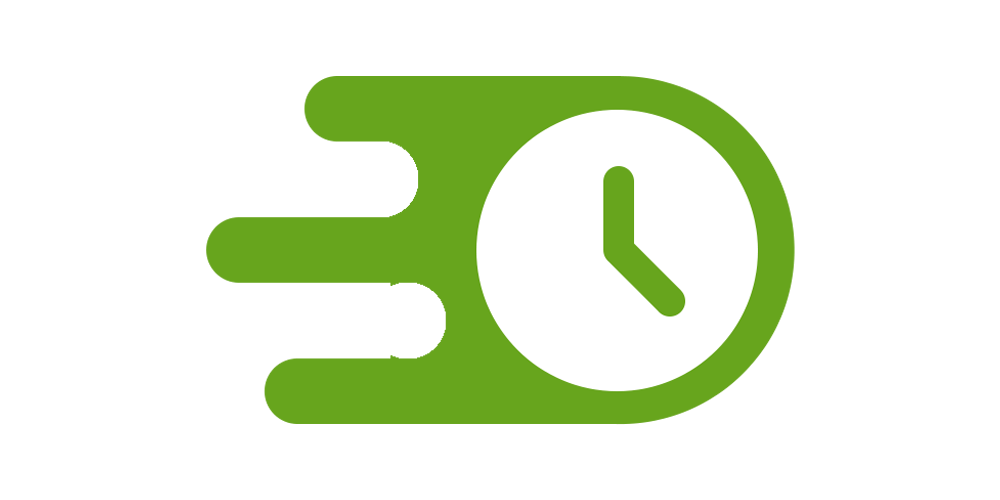 Icon of express delivery clock