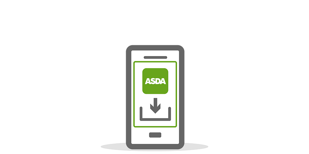 Icon of phone with Asda app