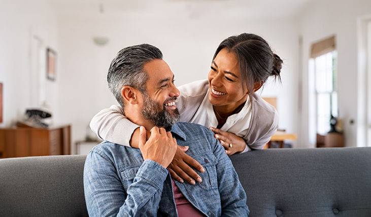 Smiling couple