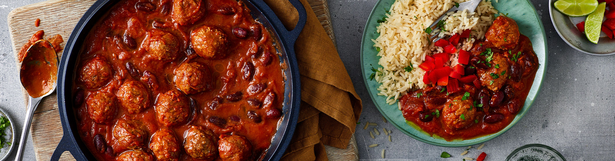Veggie Meatball Chilli