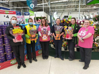 Sharon Gregory-Wareing from Asda Southport supports Ticked Pink