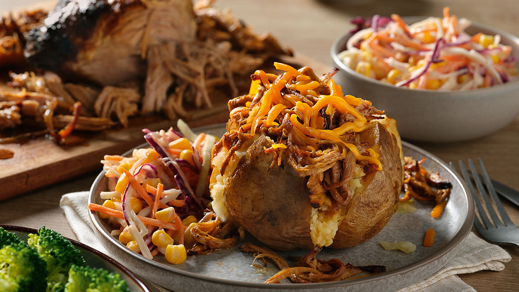 Slow Cooker Pulled Pork Jackets