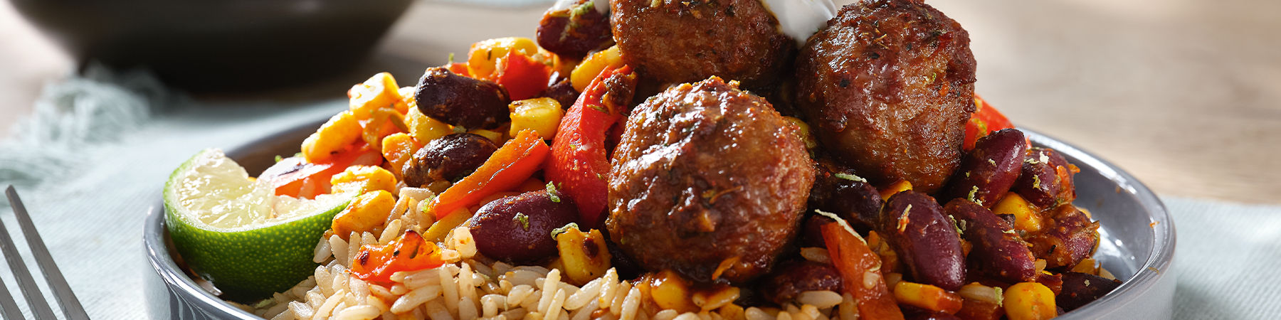 Traybake Mexican Meatballs