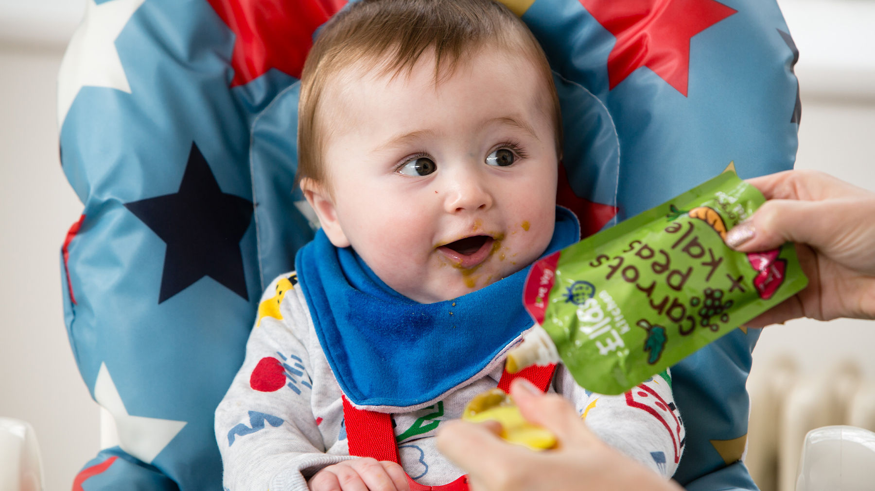 Baby's eating food