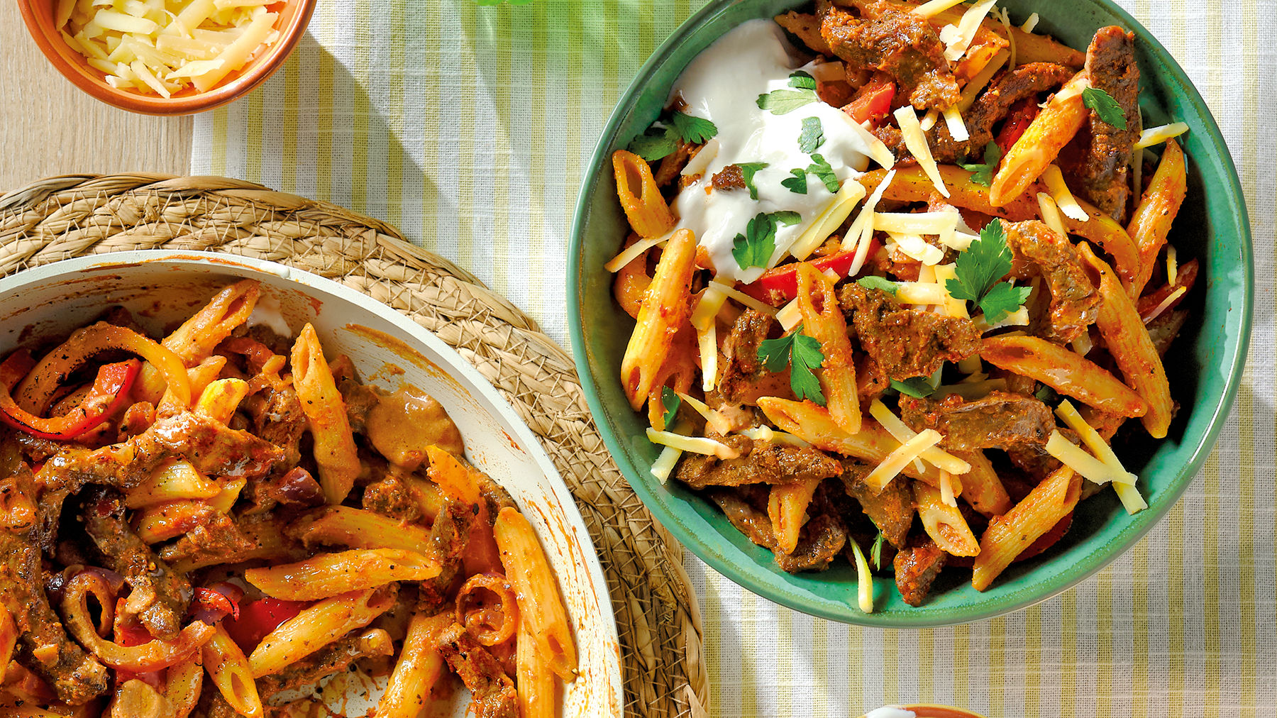 Sizzled Beef Fajita Pasta