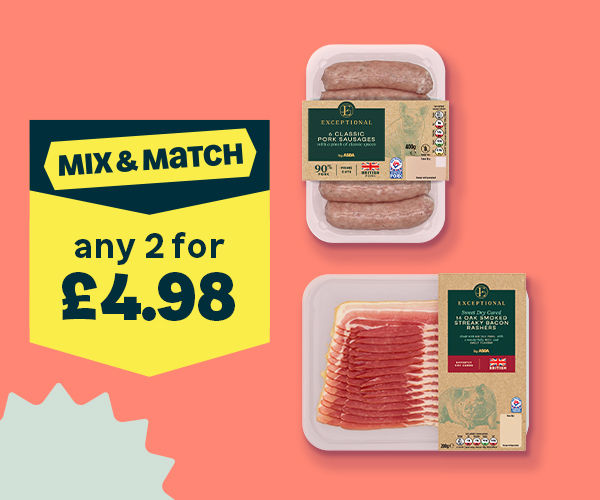 2 for £4.98 Mix & Match offer