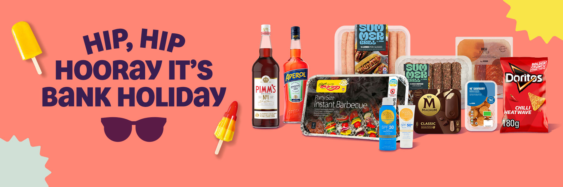 Hip, hip, hooray it's Bank Holiday. Shop our summer range.
