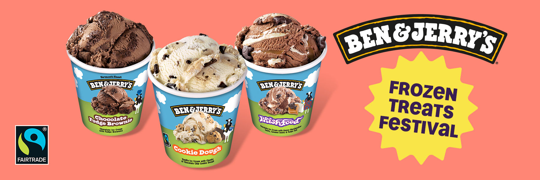 Frozen Treats Festival. Ben & Jerry's Ice Cream Tubs.