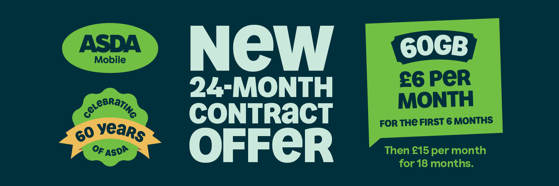 New 24 Month Contract Offer. Asda Mobile.