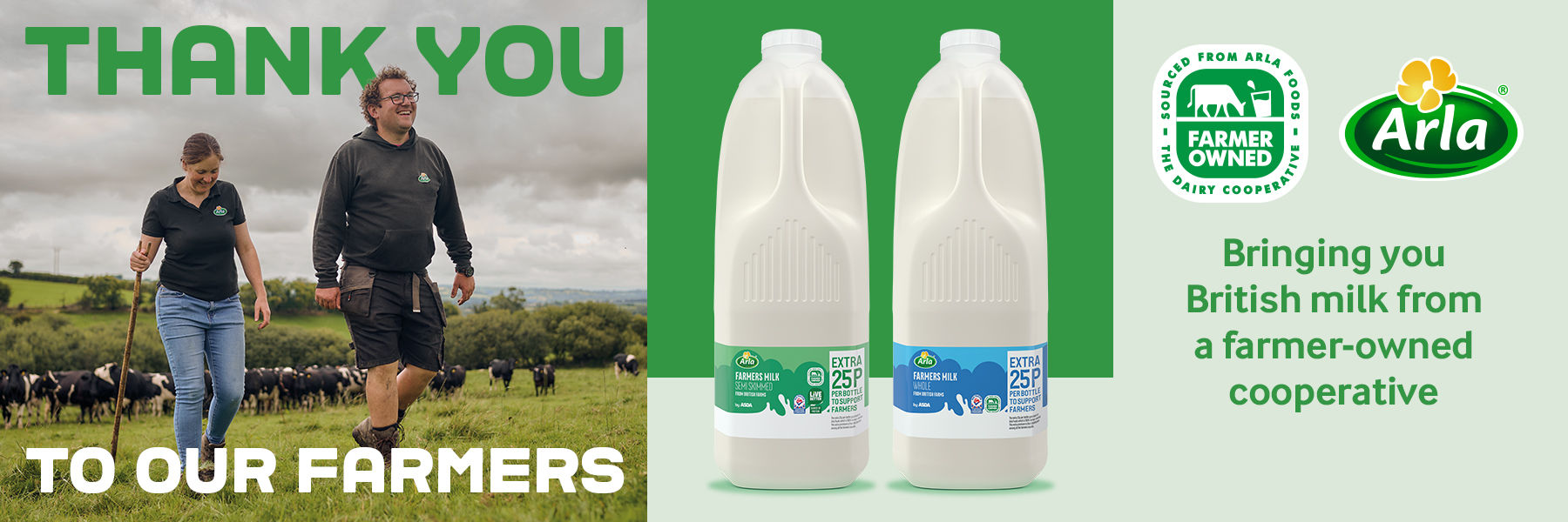 Bringing you British milk from a farmer-owned cooperative. Arla Milk. Shop now.