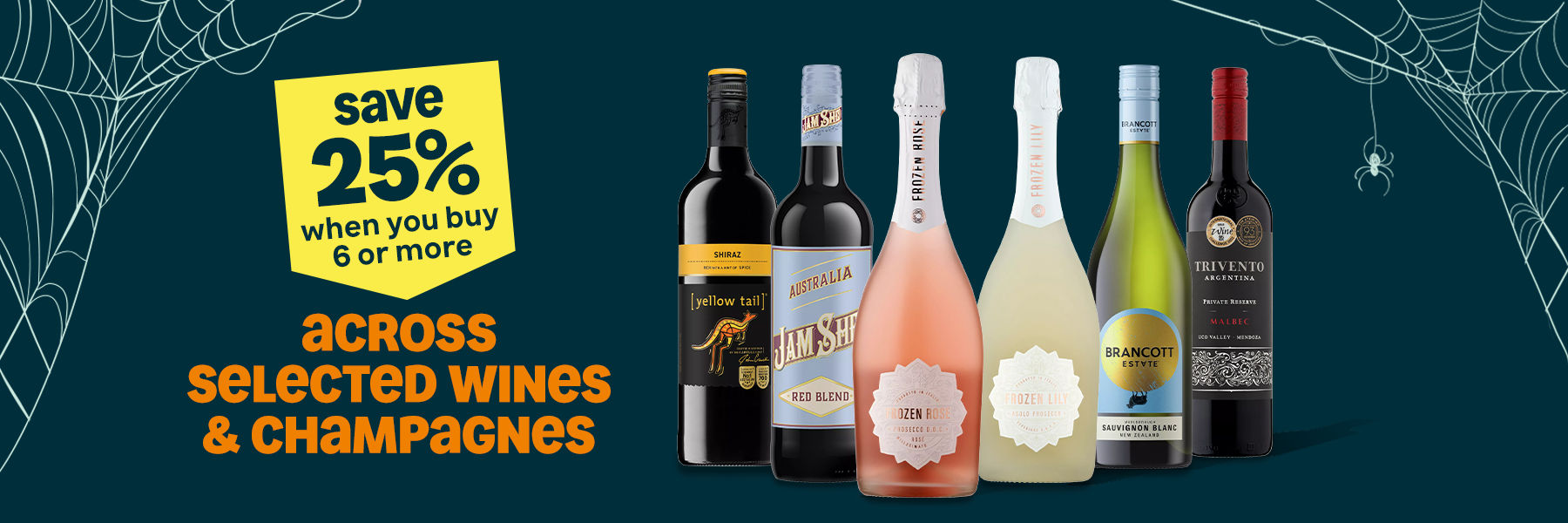 Save 25% when you buy 6 or more across selected wines & champagnes. Shop now.